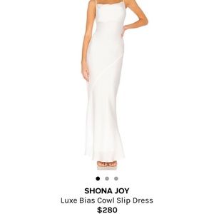 Shona Joy slip dress Size 4 in white ivory